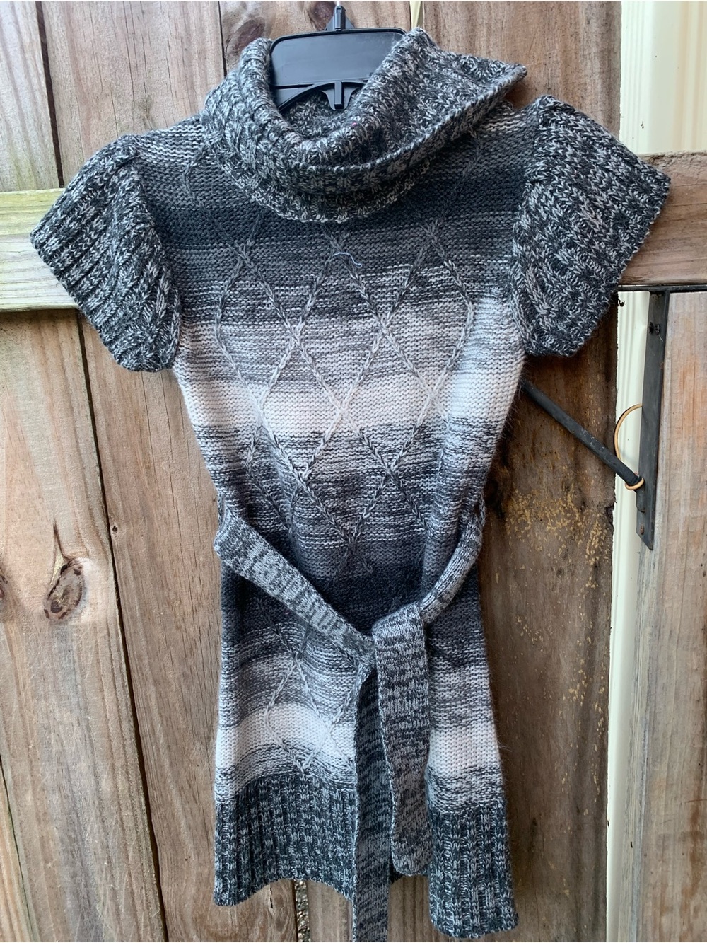 Cherry Styx girls sweater dress size 6x gray